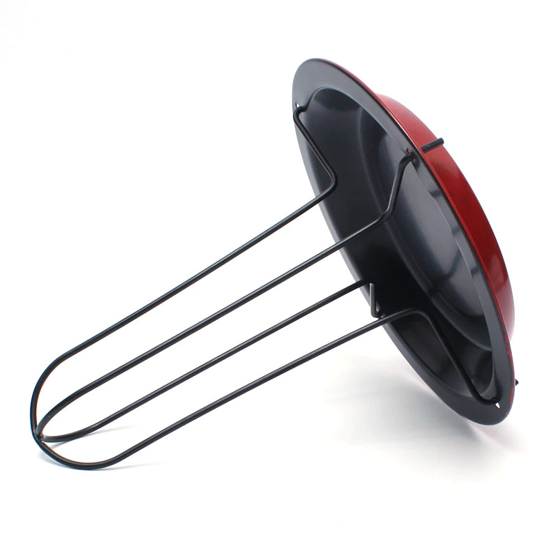 شواية فراخ ستايلس غير قابله للصدأ وقابلة للطي مع وعاء