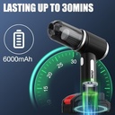 مكنسة ومنفضة 2*1 لاسلكية محمولة  لتنظيف الاماكن الصعبة