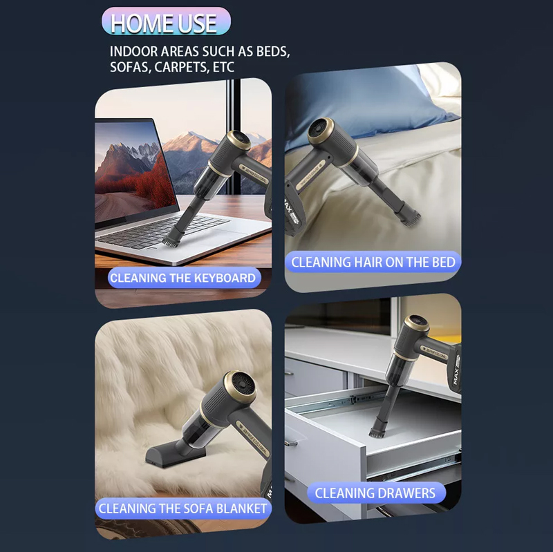 مكنسة ومنفضة 2*1 لاسلكية محمولة  لتنظيف الاماكن الصعبة