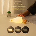 وناسة ميني شكل بطة ب 3 مستويات للاضاءة من السيليكون