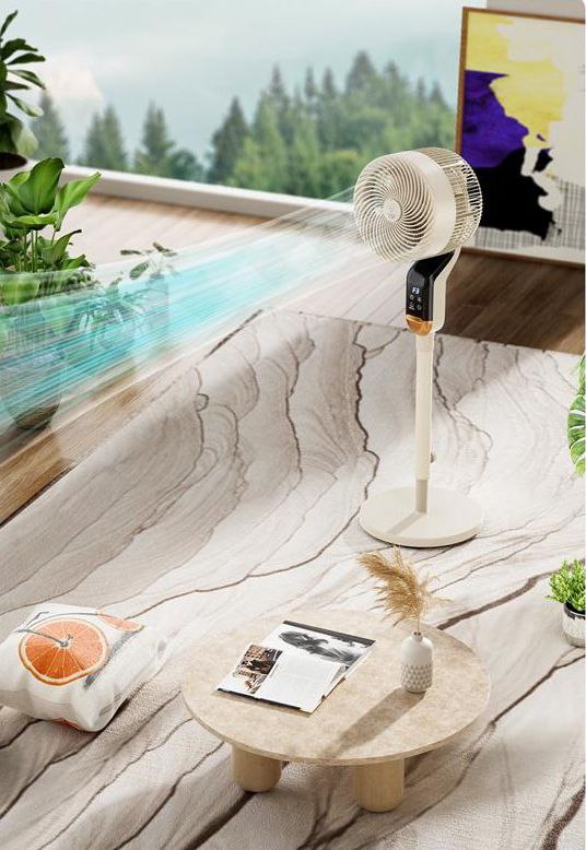 مروحة ستاند كهربائية ب 3 سرعات مختلفة تعمل عن بعد بالصوت