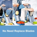 قطاعة ومبشرة يدوية للخضروات والفاكهة قابلة للطي