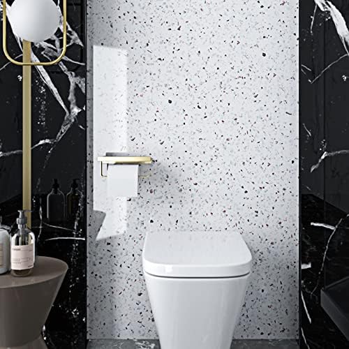 رول استيكر لاصق شكل رخامي باللون الابيض لتجديد ديكور