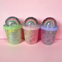 مج جليتر مللي بغطاء مجسم قوس قزح من الاعلي مع شاليموه