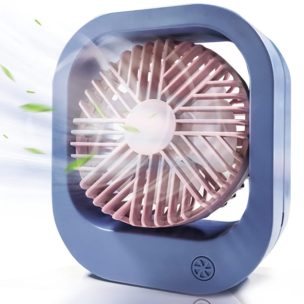 مروحة مكتب ميني دوارة ب 3 سرعات مختلفة قابلة للشحن