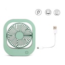 مروحة مكتب ميني دوارة ب 3 سرعات مختلفة قابلة للشحن