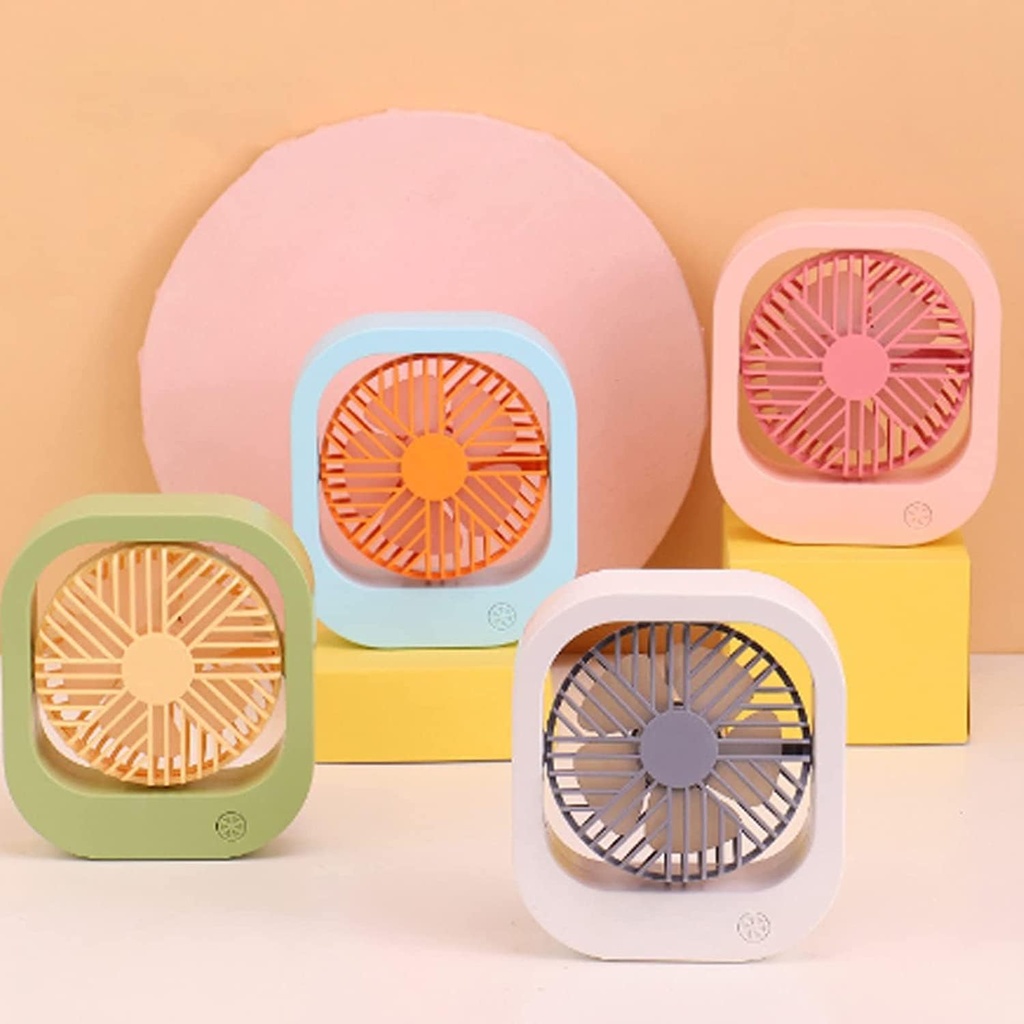 مروحة مكتب ميني دوارة ب 3 سرعات مختلفة قابلة للشحن