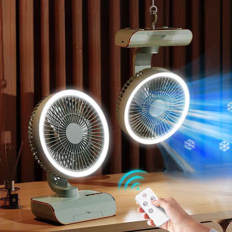 مروحة مكتب ميني برأس متحركة و 5 سرعات مع ليد قوي