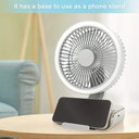 مروحة مكتب ميني برأس متحركة و 5 سرعات مع ليد قوي