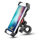 حامل موبايل للدراجات النارية والعجل قابل للتعديل مع ماسك مضاد للاهتزاز