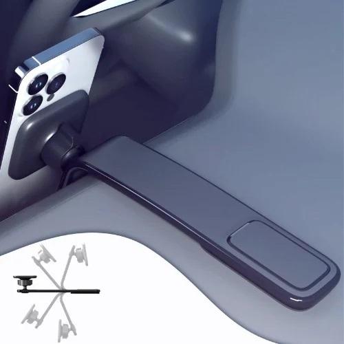 حامل موبايل للسيارات بتصميم مبتكر قابل للطي بتثبات قوي
