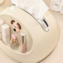 علبة مناديل بحامل للميك اب والاكسسورات مناسبة لغرف النوم والاطفال والليفنج