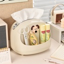 علبة مناديل بحامل للميك اب والاكسسورات مناسبة لغرف النوم والاطفال والليفنج