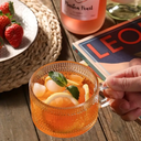 مج زجاج كريستال منقوش 400 ملي لتقديم الزبادي و الكورن فليكس