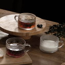 مج زجاج كريستال منقوش 400 ملي لتقديم الزبادي و الكورن فليكس