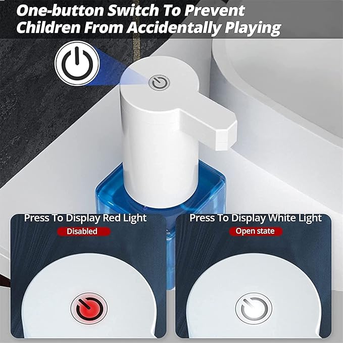 ديسبنسر صابون فوم أوتوماتيكي بسينسور حساس قابل للشحن