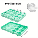 قالب ثلج سيليكون ثري دي شكل وردة وكرستالة لعمل الحلويات والقهوة المثلجة