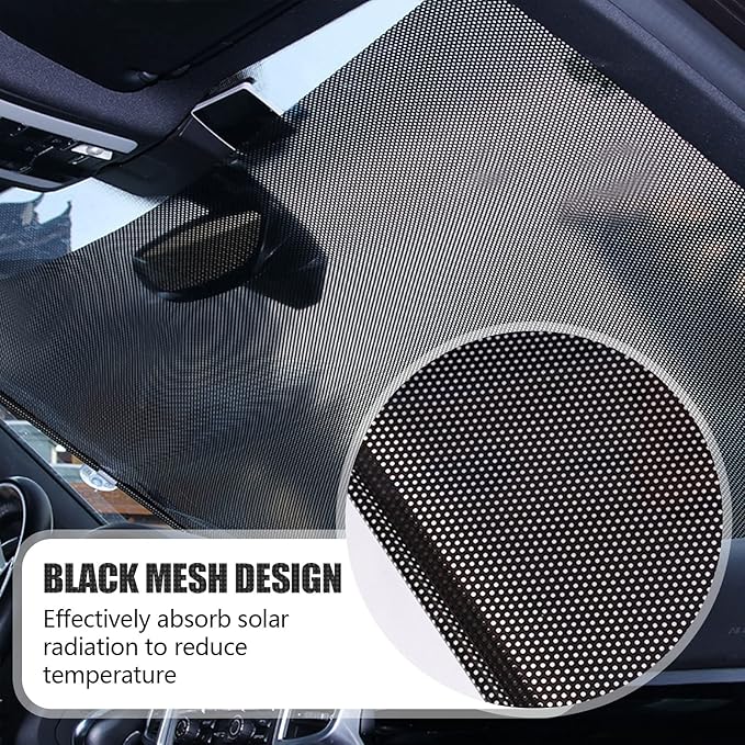 شماسة زجاج أمامي للسيارة لحجب حرارة الشمس والحفاظ من تشققات التابلوه