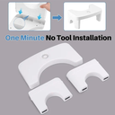 كرسي تواليت لوضعية مريحة قابل للطي لسهولة التخزين