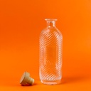 زجاجة للخل والزيت 400 مللي بغطاء خشبي محكم الغلق