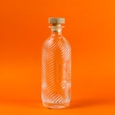 زجاجة للخل والزيت 400 مللي بغطاء خشبي محكم الغلق