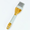 طقم توزيع سيليكون بيد خشب 4 قطع