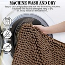 دواسة حمام وبانيو مقاس 43 * 60 سم من القطيفة الناعمة مانعة للانزلاق والامتصاص