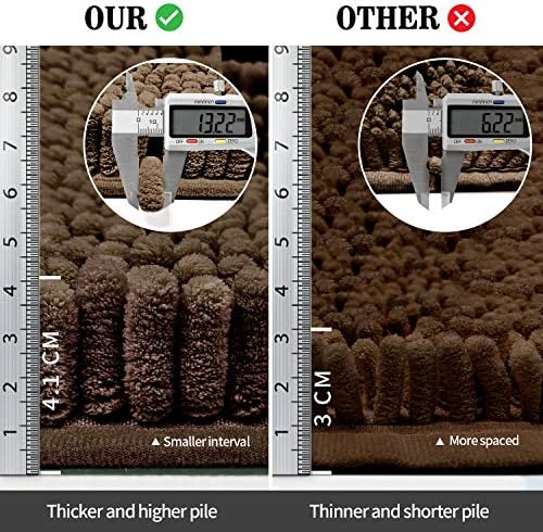 دواسة حمام وبانيو مقاس 43 * 60 سم من القطيفة الناعمة مانعة للانزلاق والامتصاص