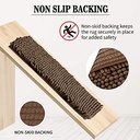 دواسة حمام وبانيو مقاس 43 * 60 سم من القطيفة الناعمة مانعة للانزلاق والامتصاص