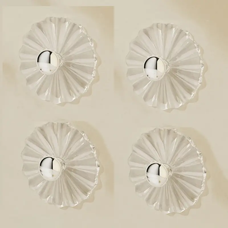 طقم هوك  3 قطع شفاف بلزق دبل فيس لتعليق الاكسسورات والملابس