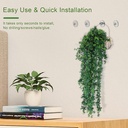 طقم هوك  3 قطع شفاف بلزق دبل فيس لتعليق الاكسسورات والملابس