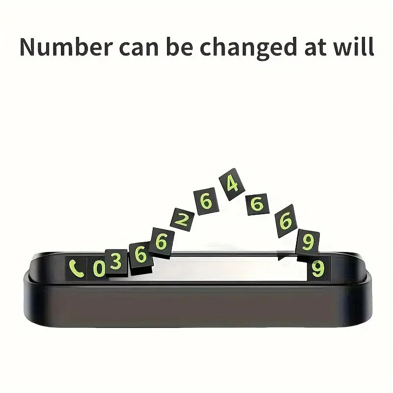 بطاقة عرض رقم الموبايل للطوارئ اثاء ركن السيارة