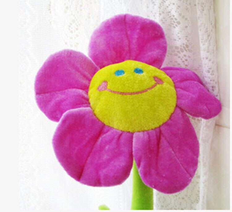 ماسك ومشبك للستائر  شكل وردة طفولي ومبهج مناسب لغرف الأطفال مصنع من مواد مطاطية عالية الجودة