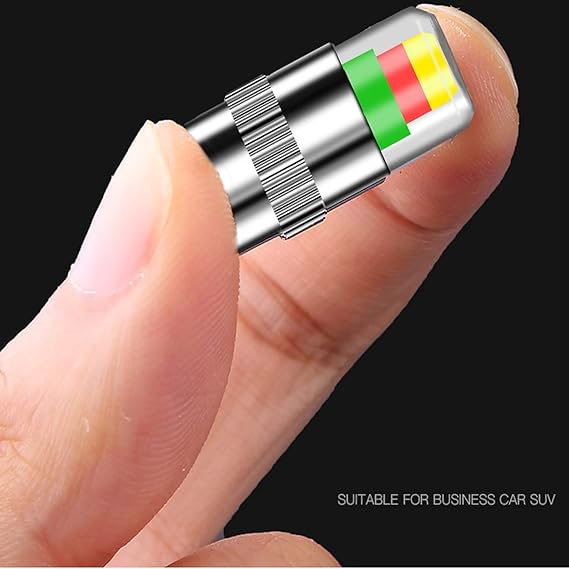 مستشعر ضغط هواء اطارات السيارات والدراجات النارية والاسكوتر 4 قطع