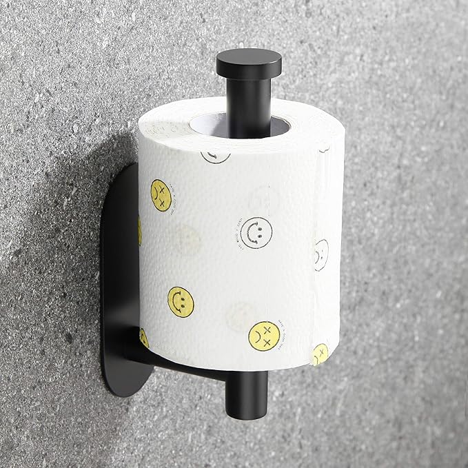 حامل معدني ذاتي اللصق لمناديل وفوط الحمام