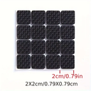 باكت 16 قطعة من مانع خدش الأرضيات وانزلاق الكرسي من الفوم