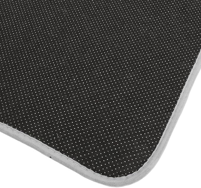 طقم دواسات حمام مقاس 60 *40 باللون الرمادي - قطيفة