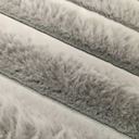 طقم دواسات قطيفة ناعم لارضيات الحمام باللون الرمادي - قطعتين