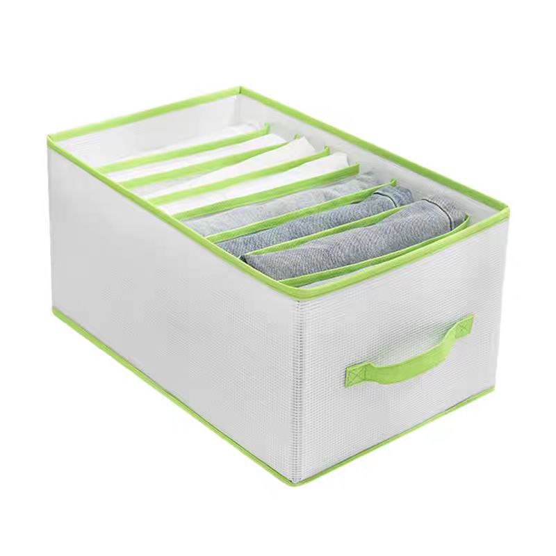 منظم وحامل ملابس قابل للطي 9 مقسم خانات