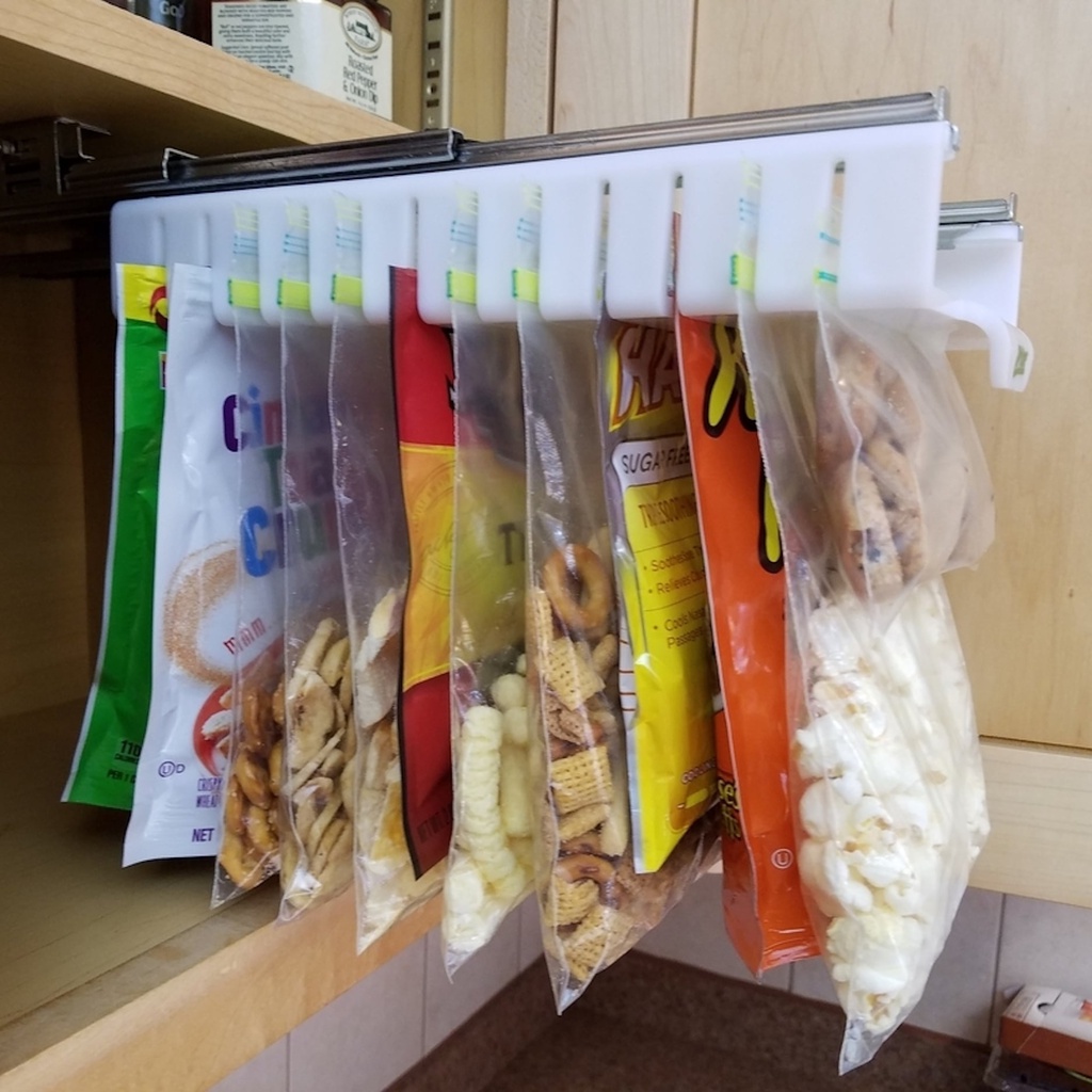 منظم وحامل أكياس داخل الثلاجة وداخل الدرف لتوفير المساحة