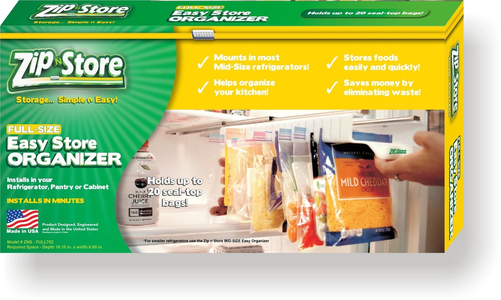 منظم وحامل أكياس داخل الثلاجة وداخل الدرف لتوفير المساحة