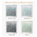 رول ستيكر لاصق لتزيين الزجاج وحماية الخصوصية عاكس للالوان 45 *200 سم