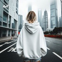 Minecraft Heart هودي اوفر سايز قطن للنساء باللون الابيض