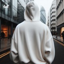 Doberman Pinscher هودي اوفر سايز قطن للرجال باللون الابيض