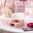 RGBمشغل أسطوانات فينيل ريترو مع سماعة بلوتوث وإضاءة