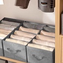 منظم ملابس وتربروف مقسم  4 خانات قابل للطي بيد لسهولة الحمل