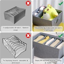 منظم ملابس وتربروف مقسم  4 خانات قابل للطي بيد لسهولة الحمل