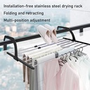 منشر الغسيل المتنقل قابل للتعليق على أي حافة للسفر والرحلات