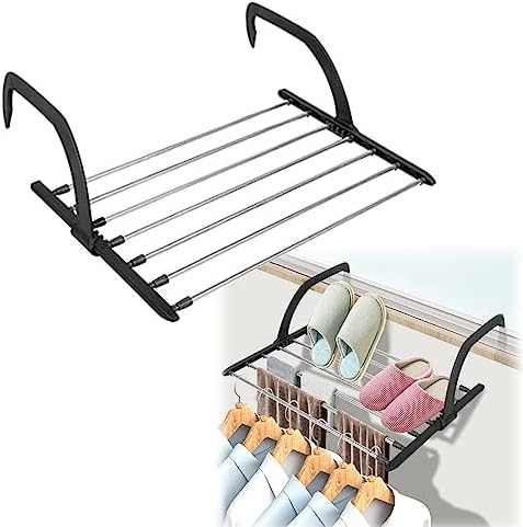 منشر الغسيل المتنقل قابل للتعليق على أي حافة للسفر والرحلات