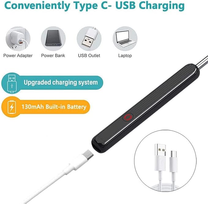 جهاز ديجيتال لتنظيف الاذن وازالة الشمع مزود بكاميرة